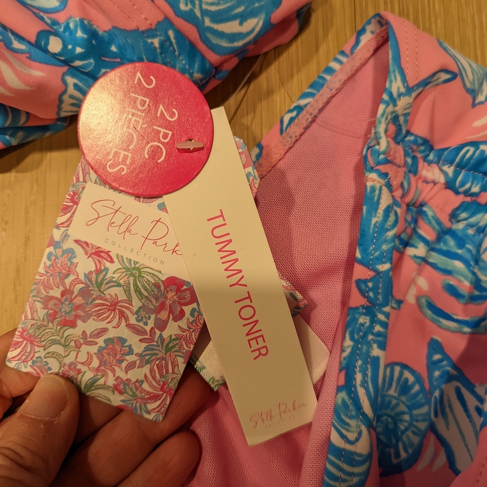 Pink and Blue Swimsuit - Picture 6 of 12